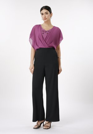 Lühikeste varrukatega bodi - burgundy/black