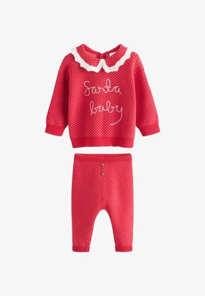 Next, REGULAR FIT SET - Leggings - Hosen - red santa