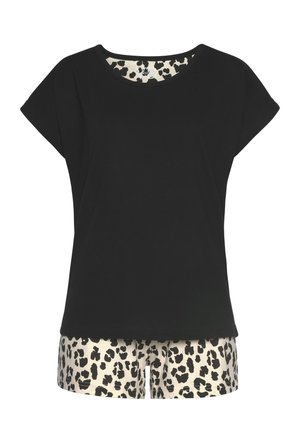 Vivance, SHORTY SET - Pyjama set - schwarz mit animal print