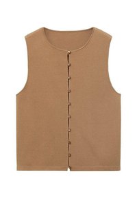 FINE-WITH BUTTONS - Waistcoat - brown