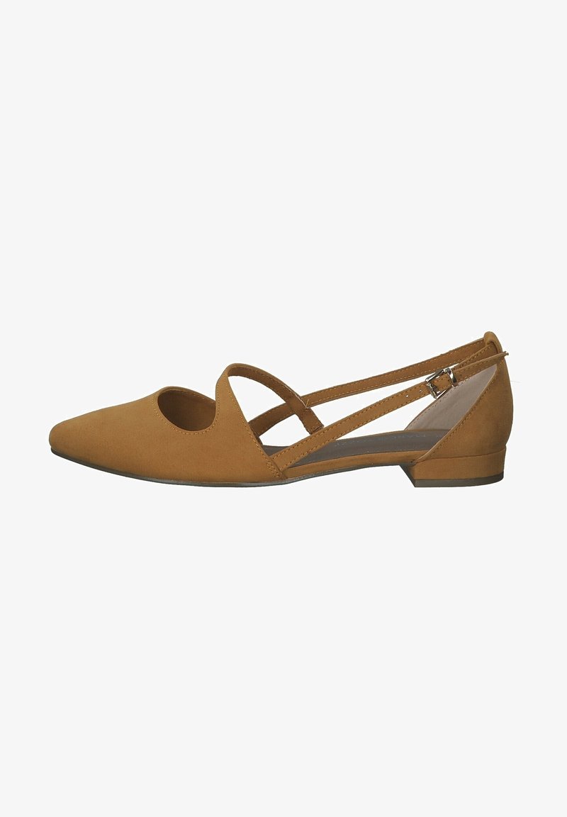 Marco Tozzi Bailarinas con hebilla - mottled dark yellow