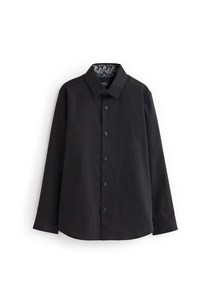 Next - SMART TRIMMED SHIRT - Vapaa-ajan kauluspaita - black, Suurenna