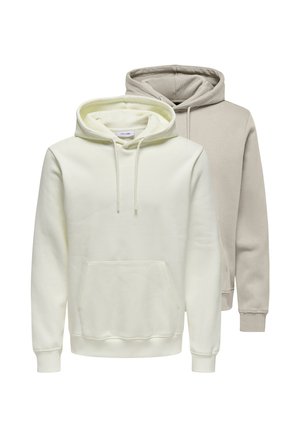 2ER PACK - Kapuzenpullover - beige   creme