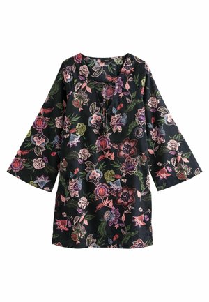 COVER-UP KAFTAN - Blůza - black floral