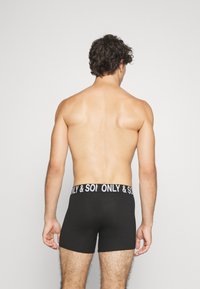 Only & Sons ONSFITZ BOLD LOGO TRUNK 3 PACK - Calzoncillos - black