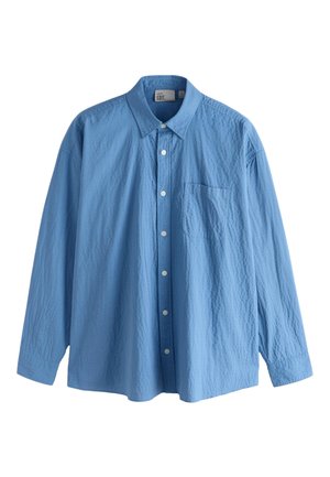 Next, REGULAR FIT - DRUMMED TEXTURE LONG SLEEVE SHIRT  . - Overhemd - blue