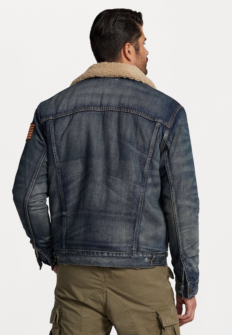 Polo Ralph Lauren Big & Tall FLEECE LINED DENIM TRUCKER JACKET - Veste en jean - earlton