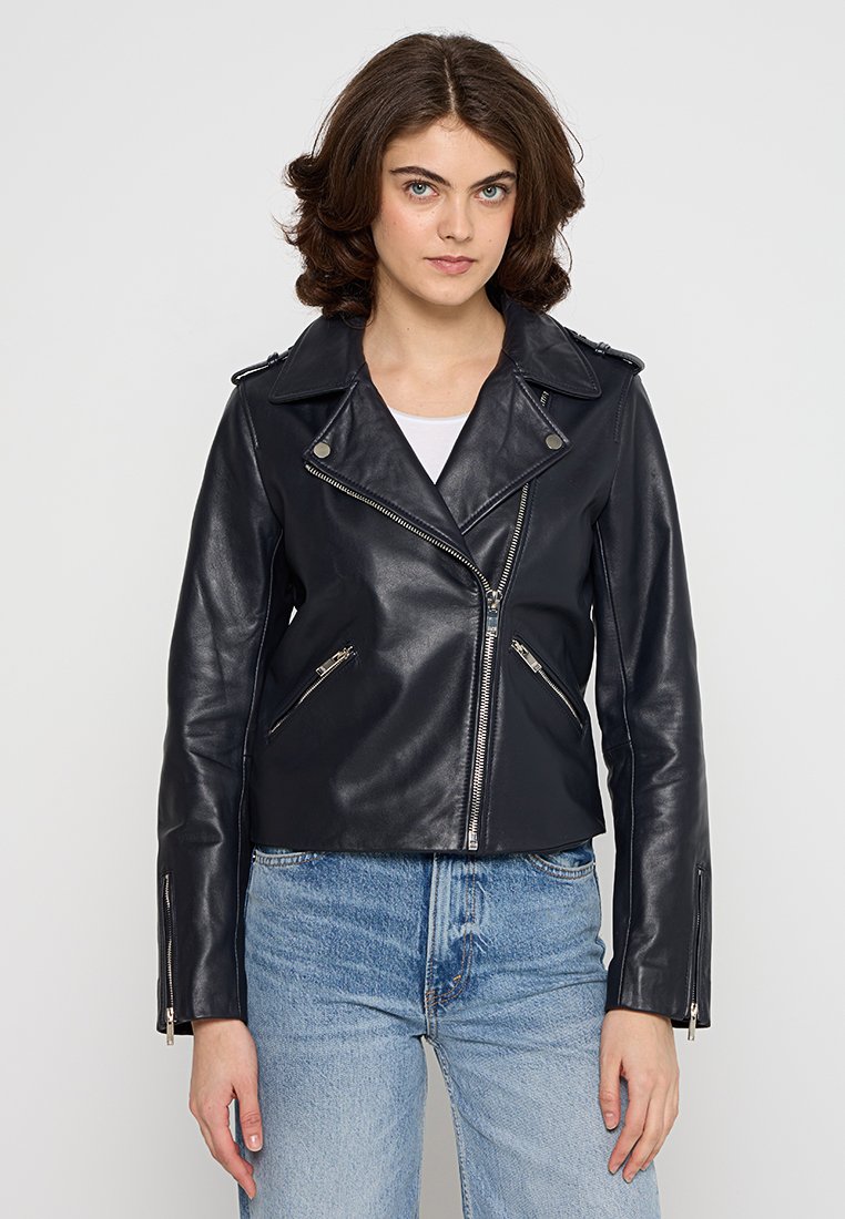 CLAUDIE PIERLOT Leren jas zwart