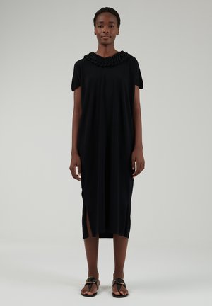 Leem DOUBLE CHAIN DETAIL - Gebreide jurk - black