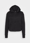 FRENCH TERRY ZIP HOODIE ICON COTTON TERRY - Pyžamový top - black