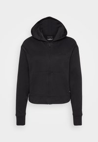 FRENCH TERRY ZIP HOODIE ICON COTTON TERRY - Gornji dio pidžame - black