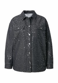 PAILLETTEN LOOK - Button-down blouse - black