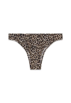Guess, BRAZILIAN SLIP MIT ANIMALPRINT - Slip - animalprint braun