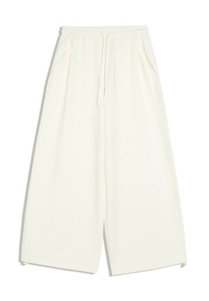 Bershka, BARREL TROUSERS - Tracksuit bottoms - beige