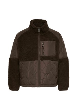 ONLY Carmakoma, FLEECE JACKET CAROHIO FLEECE JACKET - Veste polaire - french roast