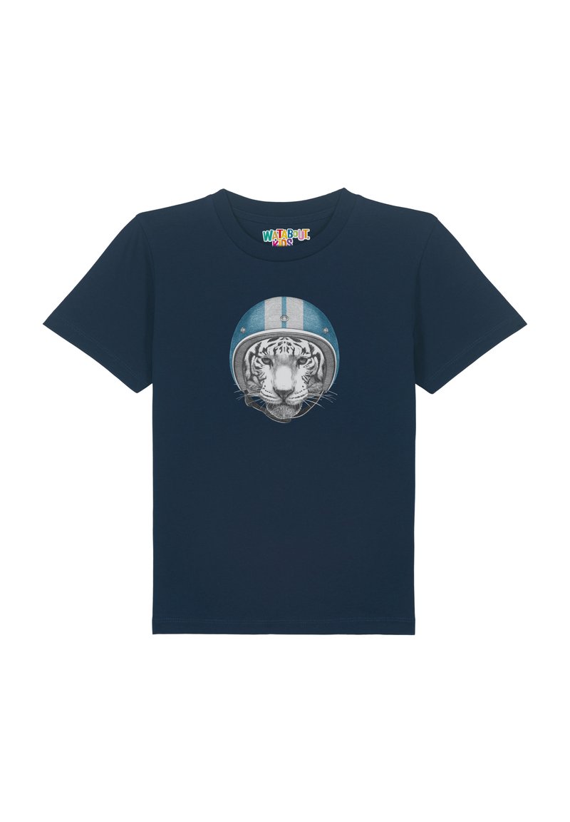 watapparel RACING TIGER - T-shirt imprimé - french navy