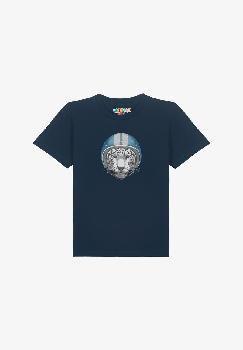 watapparel RACING TIGER - T-shirt imprimé - french navy