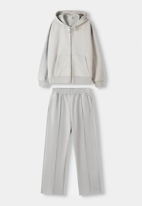 SET ZIP-UP SWEATSHIRT + WIDE LEG - Tracksuit - white
