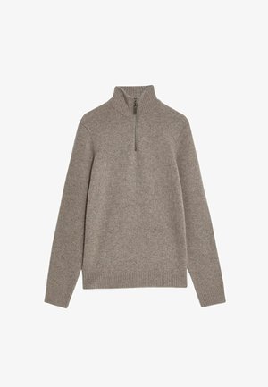 Marks & Spencer HALF ZIP - Trui - neutral
