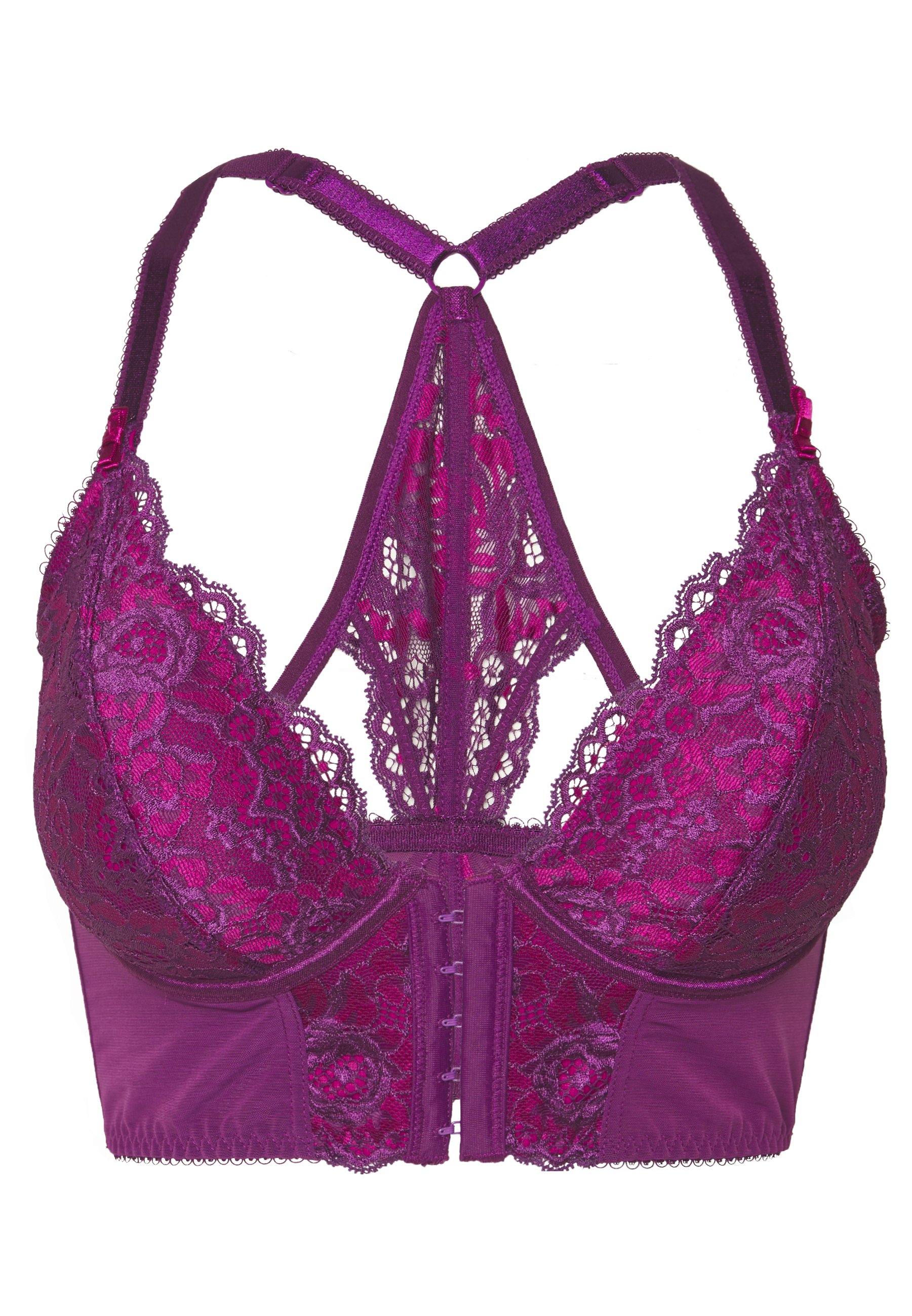 Pour Moi OPULENCE FRONT FASTENING UNDERWIRED BRALETTE Pour Moi INTENSE FRONT FASTENING UNDERWIRED LONGLINE BRA - Bøyle-BH - black