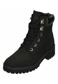 Timberland Enkellaarsjes met plateauzool - black