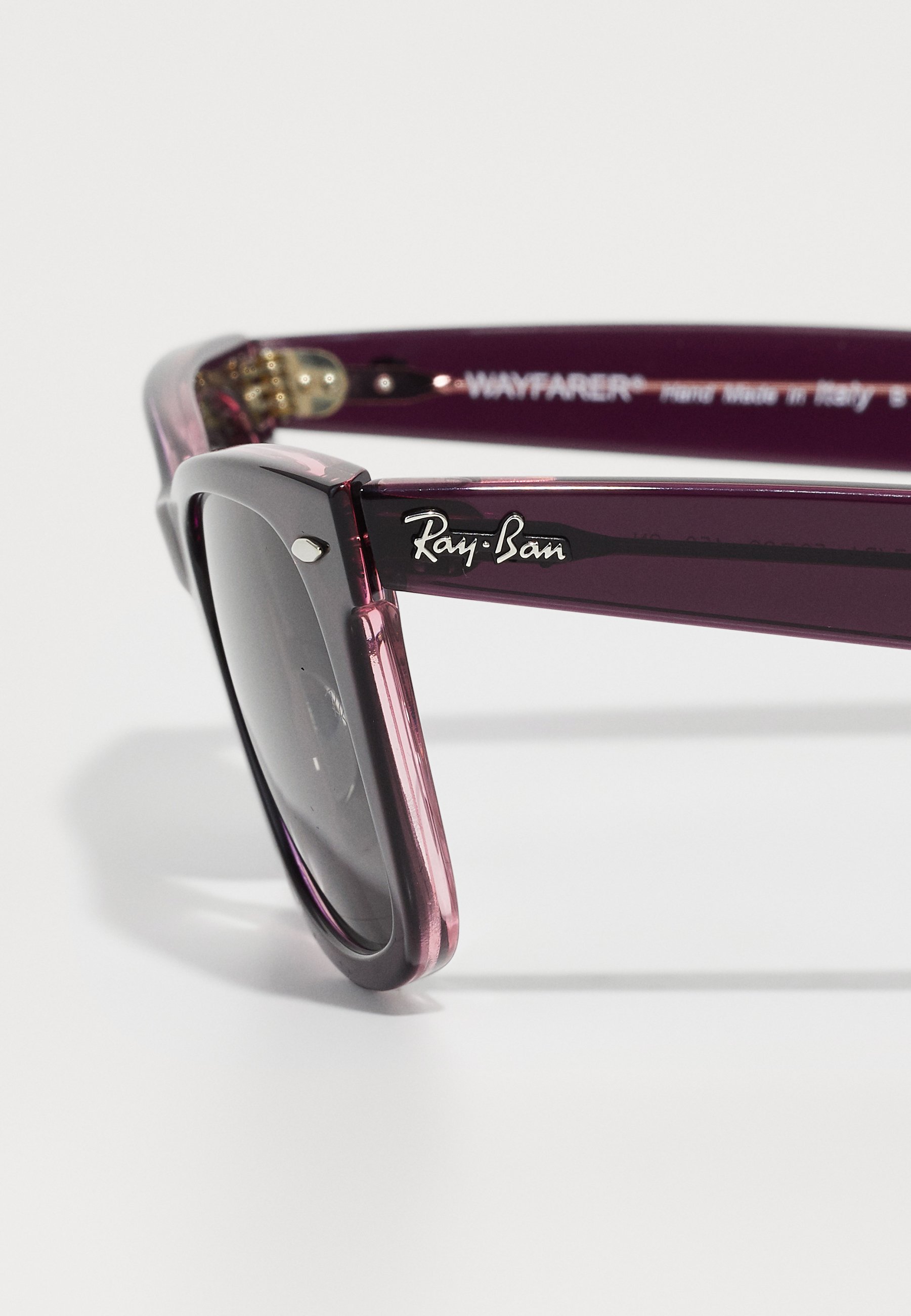 Occhiali Da Sole ZeroUV Wayfarer Uomo: Montatura Opaca E Lenti Specchiate UV400 (Black Crimson)