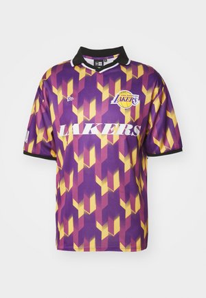 New Era NBA LOS ANGELES LAKERS FOOTBALL TEE - T-Shirt print - purple