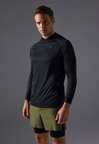 Pier One Sport - Majica z dolgimi rokavi - black Miniaturna slika 1