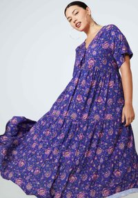 Jean Marc Philippe EN FIBRANNE IMPRIMÉE - Maxi-jurk - violet