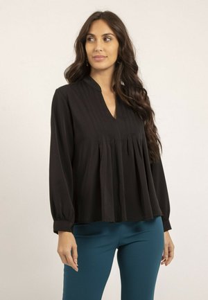 Dona x Lisa PLISSÉE OANA - Blouse - noir