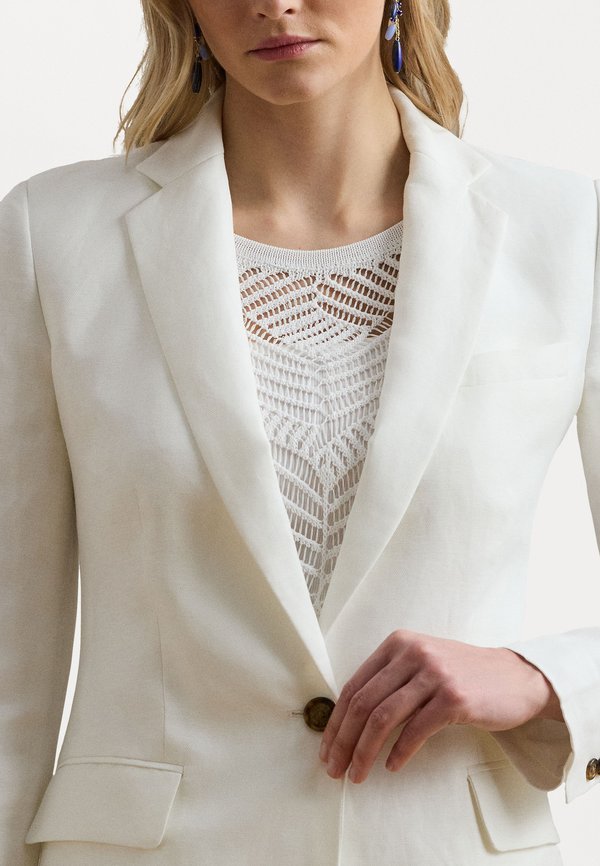 Linen Blend Twill Blazer - Blazer4