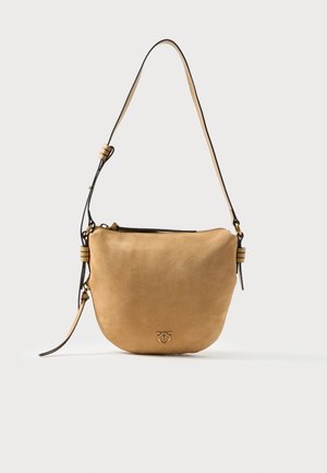 HOBO ZIP AROUND MINI - Kézitáska - torroncino/antique gold-coloured