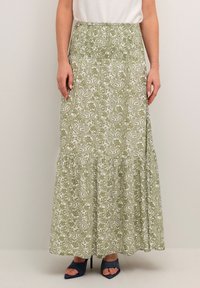 Cream CRTIAH - Maxisukňa - graphic flower print