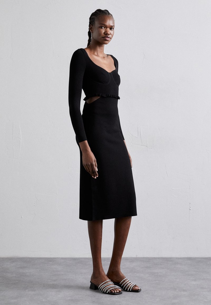 sandro - ROBE BUSTIER DECOUPE - Kotelomekko - noir, Suurenna