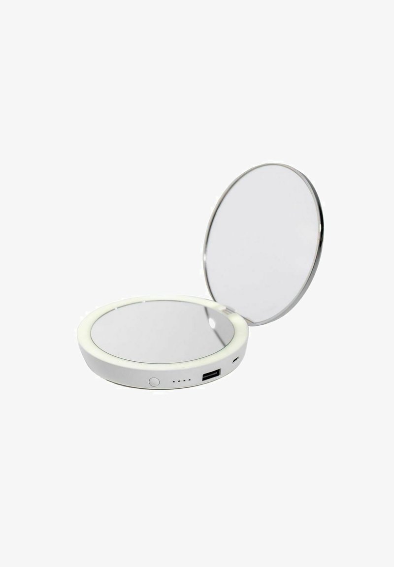 Stylpro - FLIP 'N' CHARGE POWER BANK LED MIRROR - Kosmetikspiegel - white, Vergrößern