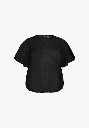 Zizzi, BLUSE MIT BALLONFORM UND FLÜGELÄRMELN - Camicetta - schwarz