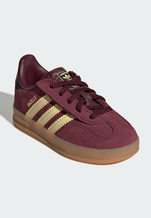 adidas GAZELLE INDOOR CF EL I UNISEX - Baby shoes - maroon almost yellow gold-coloured metallic — foto 2