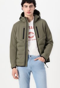 TOM TAILOR DENIM HYBRID JACKET - Könnyű dzseki - jungle soil green