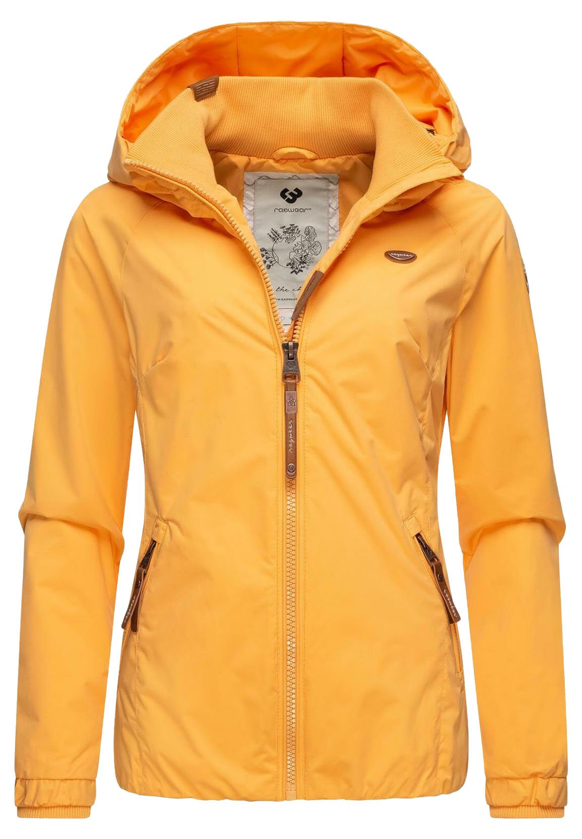 Ragwear Winterjacke Gelbe Winterjacke Mit Fell Damen Ragwear