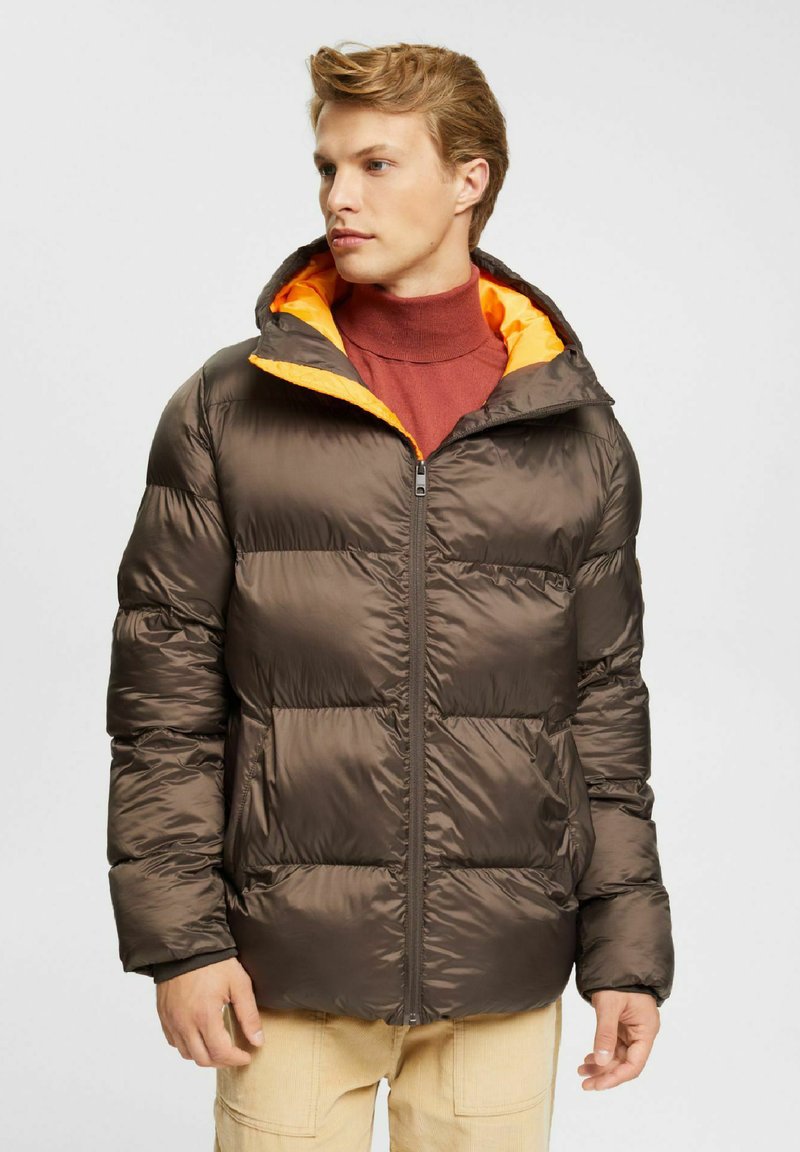 Esprit RCS LL PUFFER Winter jacket dark brown Zalando.co.uk