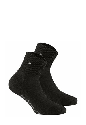 UNISEX QUARTER TREKKING 2ER PACK - LIGHT - Socken - schwarz
