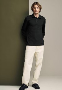 Next REGULAR FIT - HEAVYWEIGHT - Poloshirt - black