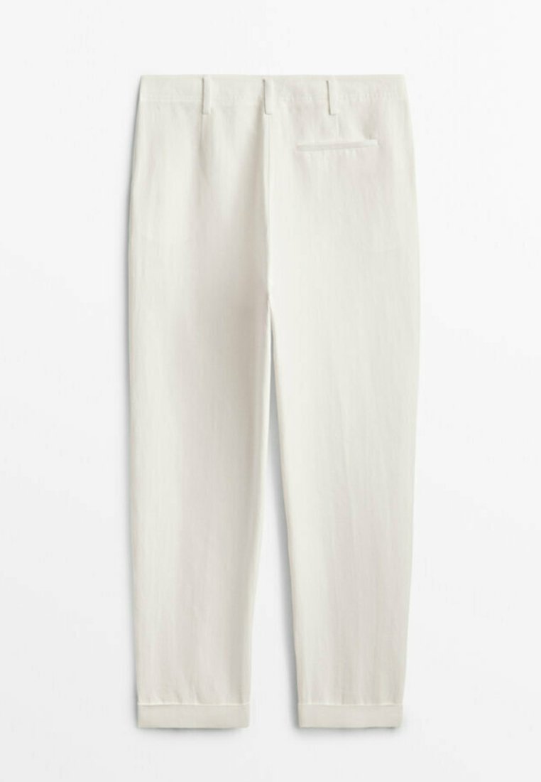 Massimo Dutti Pantaloni - white/bianco - Zalando.it