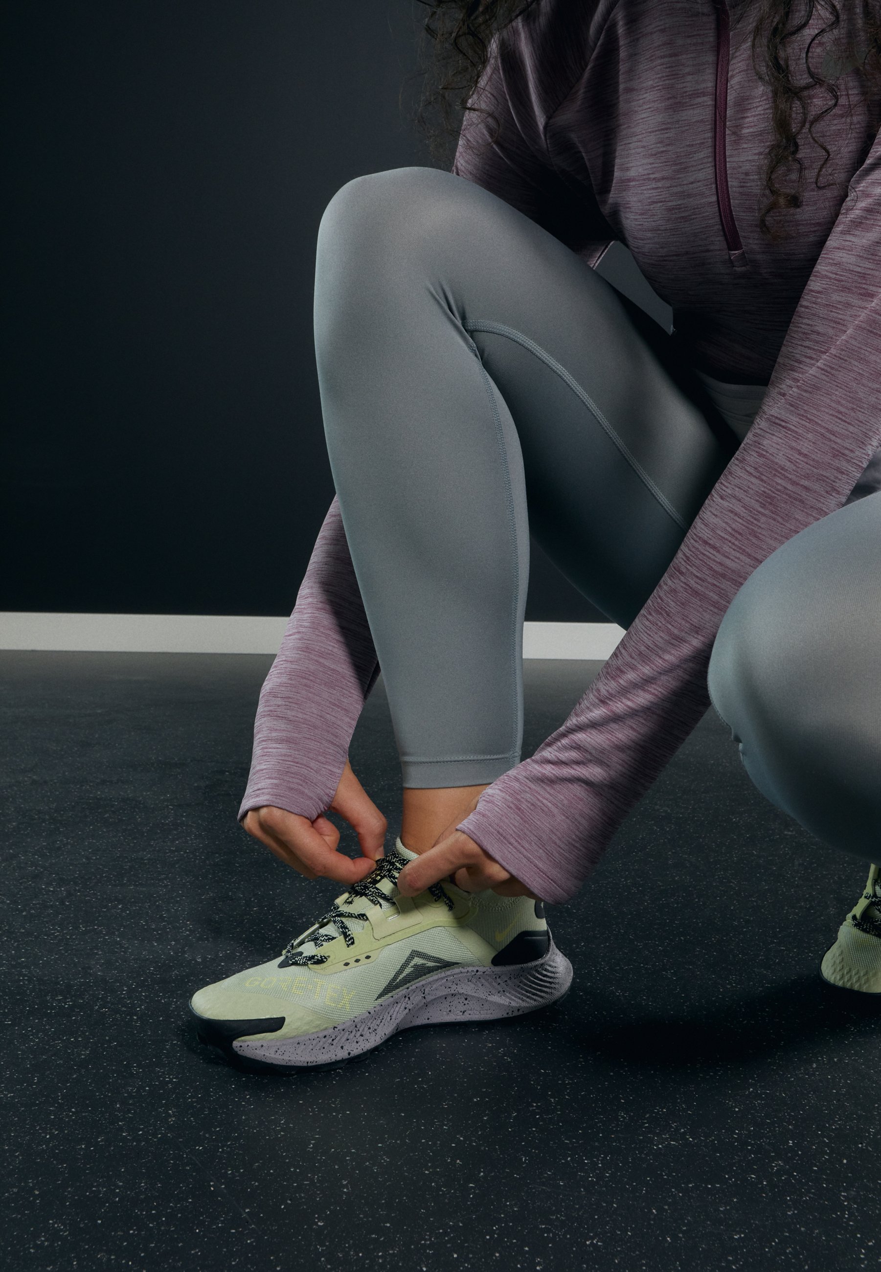 Nike Performance PEGASUS TRAIL 3 GTX - Laufschuh Trail - olive aura/citron  tint/black/amethyst ash/oliv-meliert - Zalando.de