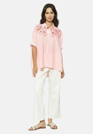EMBROIDERED OVERSIZED  - Marškiniai - pink bubblegum