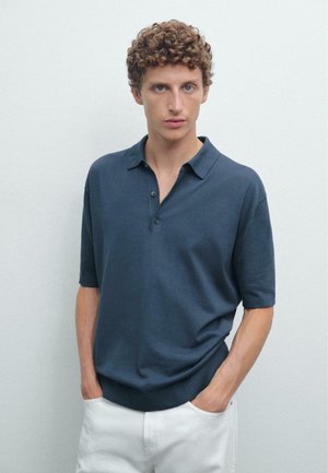 SHORT SLEEVE POLO COLLAR - Poloshirt - blue