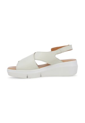 INCROCIO - Sandali con plateau - bianco