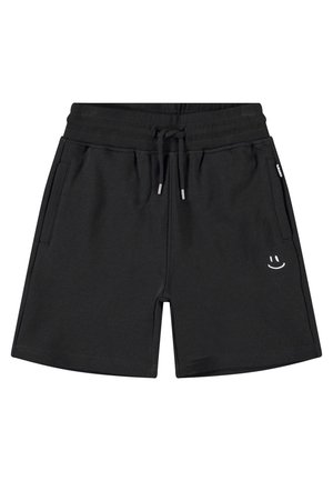 SMILEY EMBROIDED UNISEX - Shorts - black