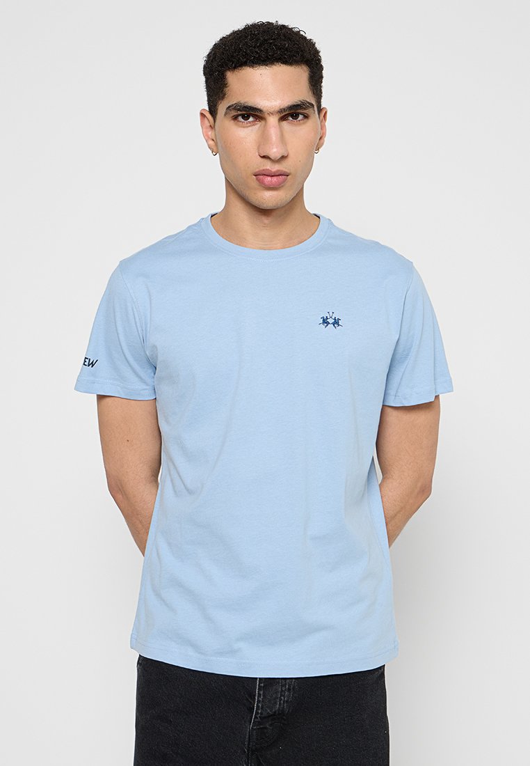 LA MARTINA T-shirt basic lichtblauw