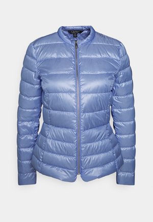 METALLIC PACKABLE DOWN COAT - Down jacket - iridescent blue